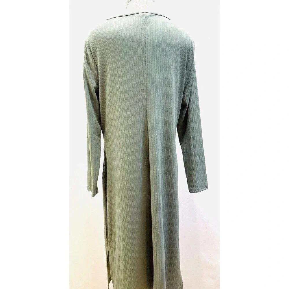 NWT NINE WEST Women Long Sleeve Pullover Round Neck Green Dress Petite Size XXL - Picture 7 of 14